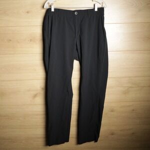 Under Armour Mens Golf Pants Black Straight Leg Flat Front Size 34x30